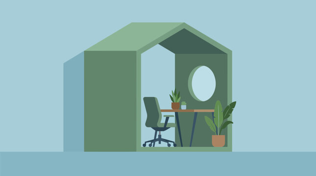Minimalist Home Office Pod Setup for Focused Deep Work Sessions