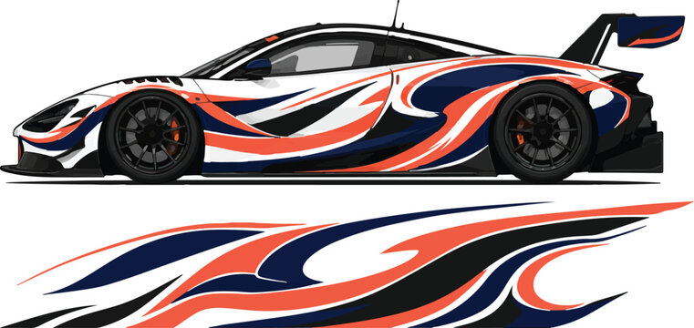 Car Racing Sticker Design Graphics 3.