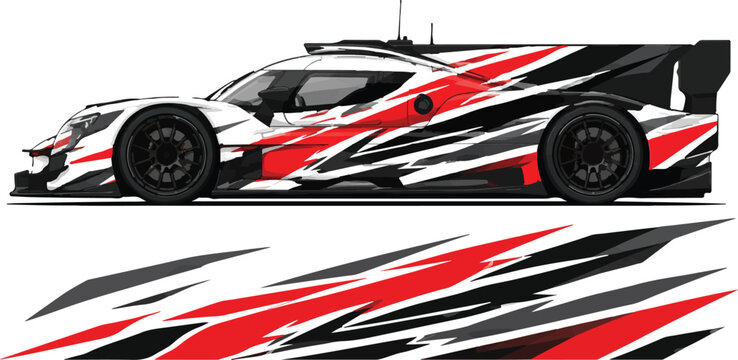 Racing Car Side View Design 6.