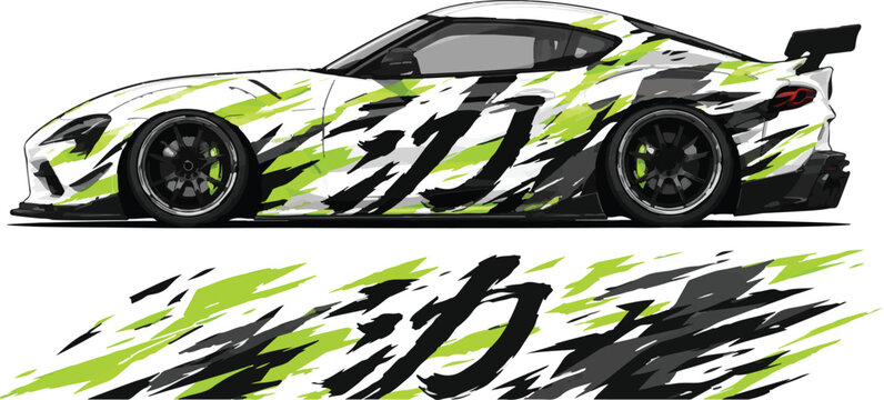 Sport Car Racing Vehicle Side View 12.