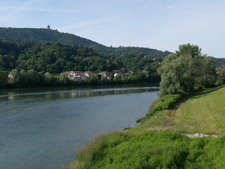 Fototapeta premium River Po in San Mauro