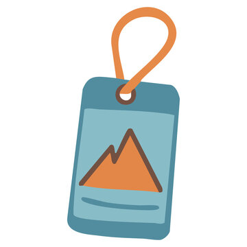 Ski Pass Tag Winter Icon