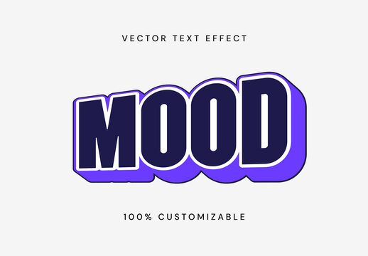 3D Logo Text Effect Editable Vector