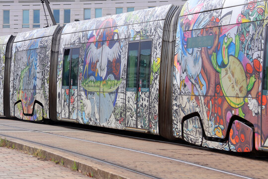 Tramway &agrave; Nantes