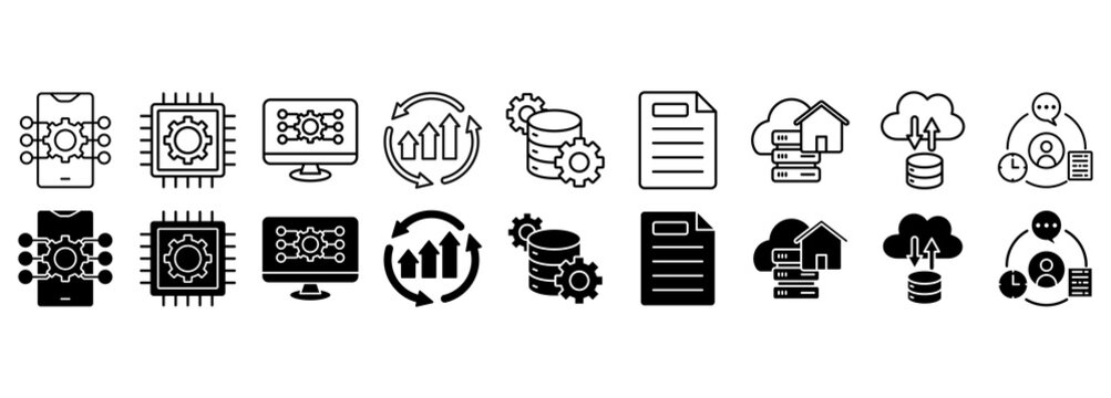 EDI icon srt. Exchange and database vector illustration