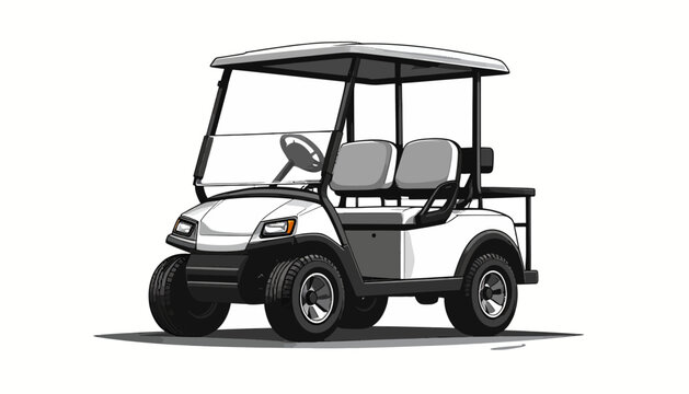 Electric golf cart vehicle transport.