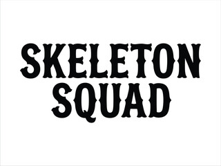 Fototapeta premium Skeleton squad logo design