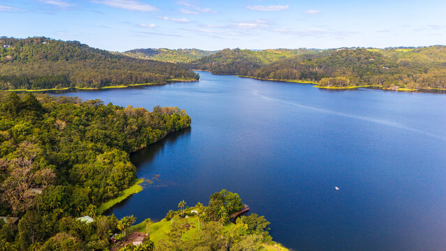 Scenic View of Lake Baroon in the Sunshine Coast Hinterland, Queensland, Australia