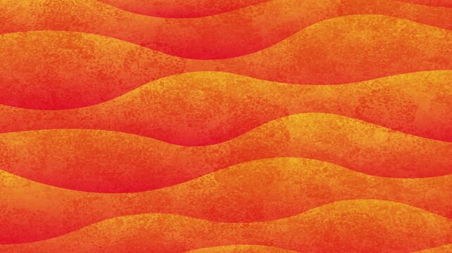 Abstract Orange Wave Pattern 4K