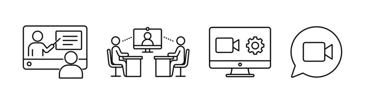 Online Communication Icons