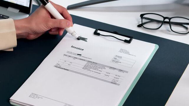 Woman Carefully Redacts Sensitive Information In Document
