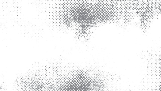 Halftone dot pattern texture with pixelated overlay effect Abstract halftone dots background with retro print texture