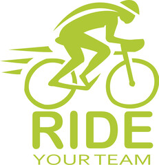 Fototapeta premium ride bike Adobe Illustrator Artwork