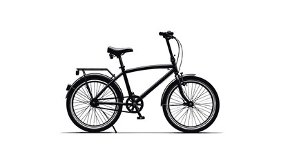 Fototapeta premium Black bicycle with thin tires.