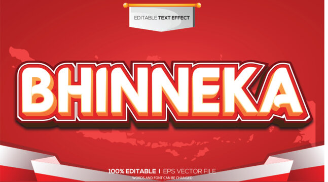 Indonesian Independence Day-themed 3D text effect