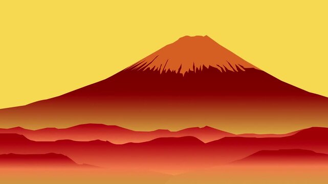 Mount Fuji at Golden Hour 4K