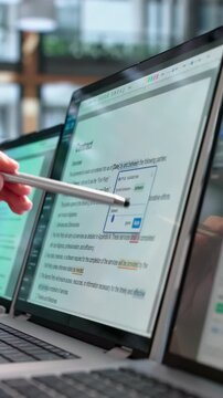 Person Editing And Reviewing A Document