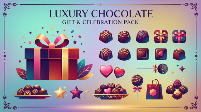 Luxury chocolate gift pack