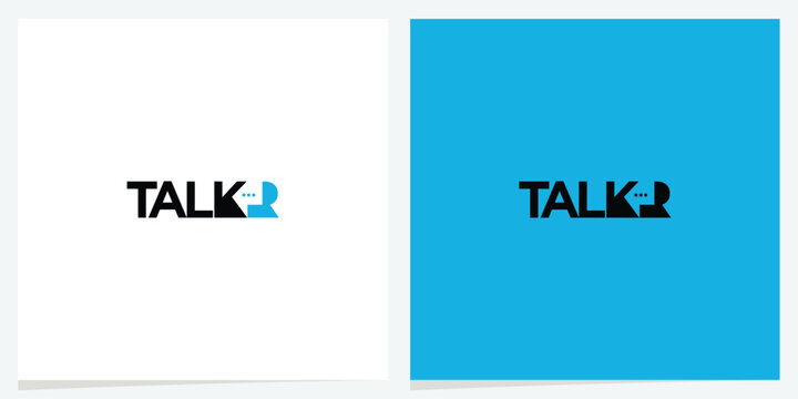 Talkr Modern Communication Logo.wordmark logo combining contemporary typography with communication-inspired details. Represents conversation, networking, and collaboration.