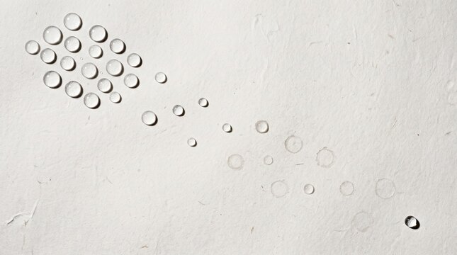Evaporating Droplet Pattern for Summer Water Scarcity Editorial Use