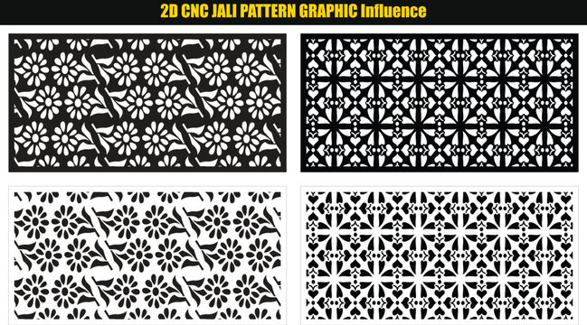 Intricate jali pattern with floral and geometric motifs a repeating ornamental arrangement ornament motif decorative cutout perforated perforation screen lattice