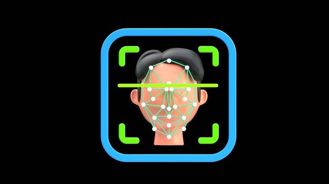 3D Face ID Scan | Alpha Channel