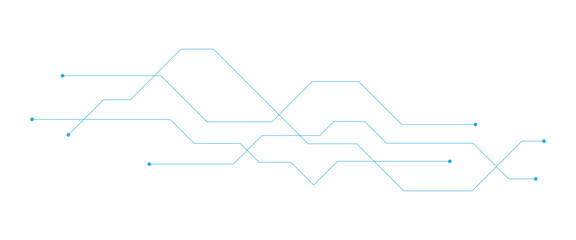 Obraz premium White circuit board background. Technology concept. Horizontal tech web banner design for presentation and banner. Network pattern. Cyber vector illustration