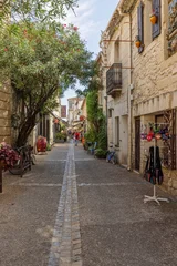 Alley in the medieval old town of Aigues-Mortes in the south of France. © DirkR