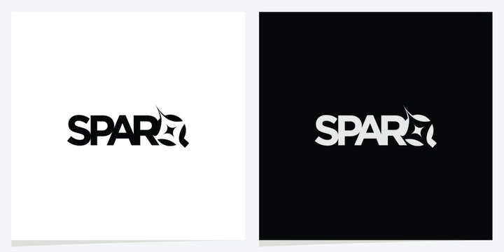 Sparq Innovation Lettermark Logo.Modern lettermark logo featuring custom typography with a spark-inspired concept integrated into the lettering.