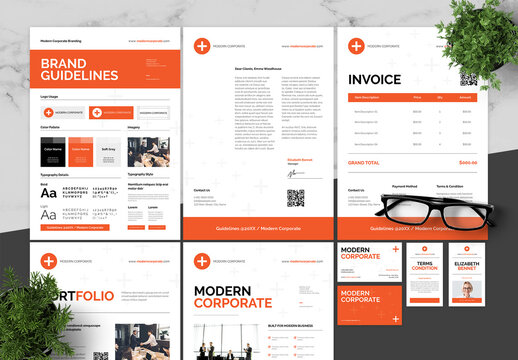 Orange And Black Corporate Brand Guidelines