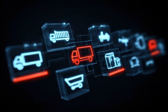 Streamlined logistics operations handle supply and distribution while inventory flows into transportation for a delivery of total efficiency.