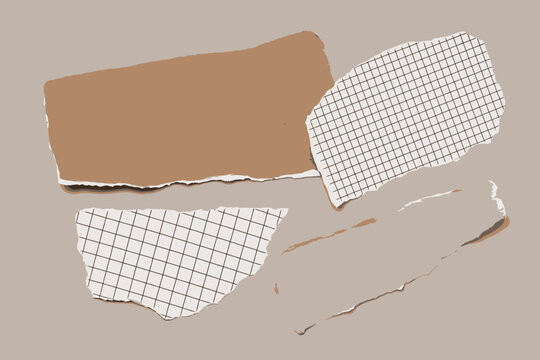 Torn Paper Brown Background Texture