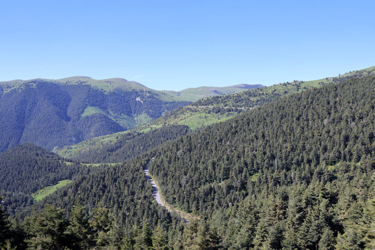 Landscape in the Pre-Pyrenees in northern Catalonia, Spain