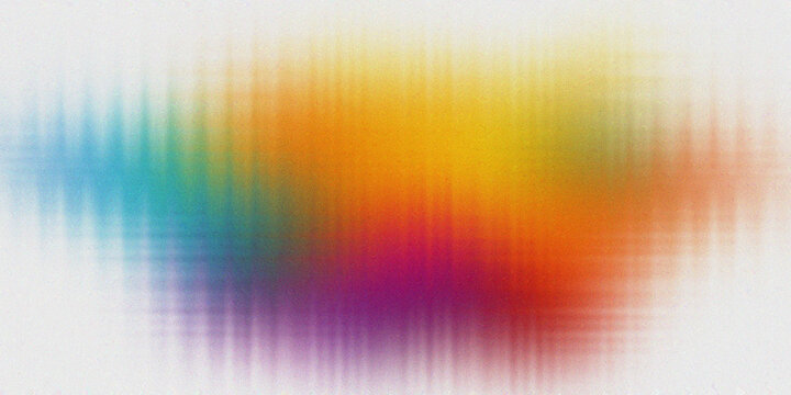 Vibrant and dynamic color explosion with an abstract and blurred texture, reminiscent of a colorful sound wave or equalizer display.