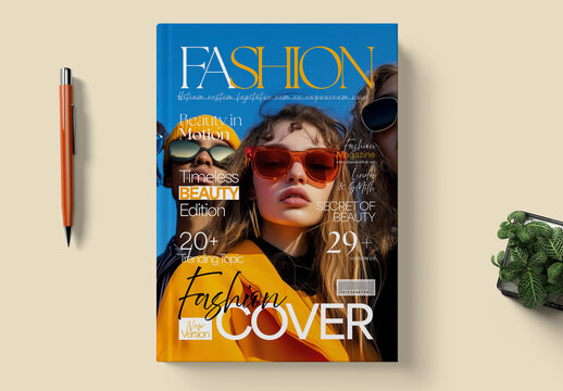 Fashion Magazine Cover Template