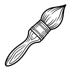 Obraz premium Artist Brush Icon - Hand Drawn Vector Illustration
