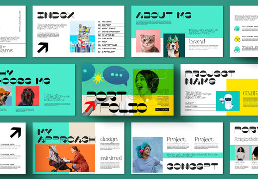 Modern Creative Portfolio Presentation Layout Template