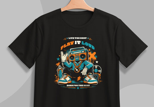 Vintage Music Tshirt Design