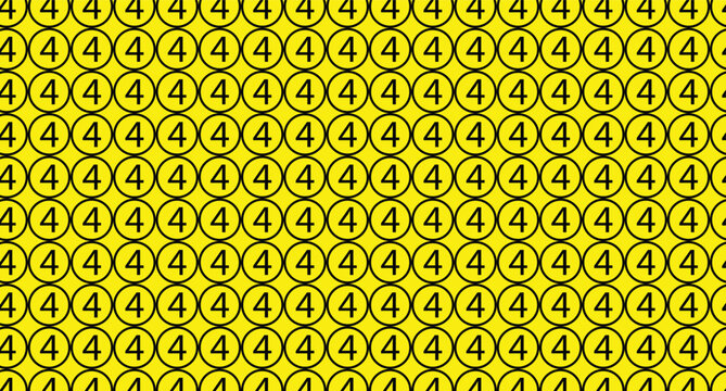 Seamless abstract binary code pattern wallpaper geometric retro vintage design in yellow and black vector texture background with repeating digital illustration backdrop
