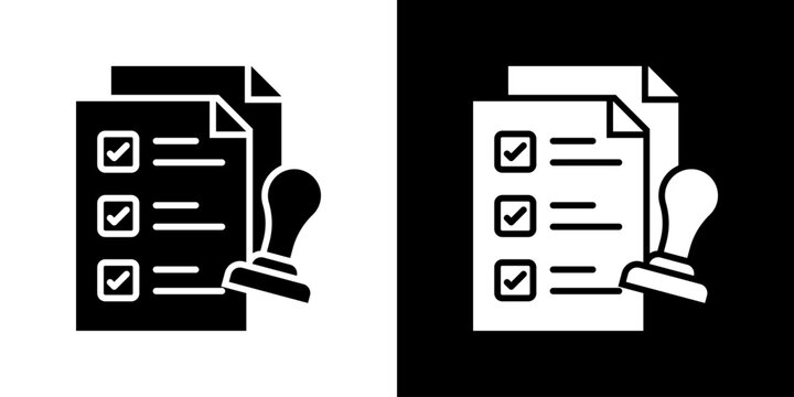 Attestation Icon Set Multiple Style Collection