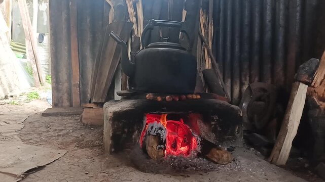 old red wagon