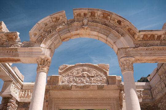 Temple of Hadrian, Ephesus Ancient City.