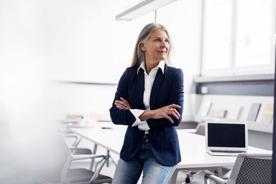 Senior businessswoman in conference room