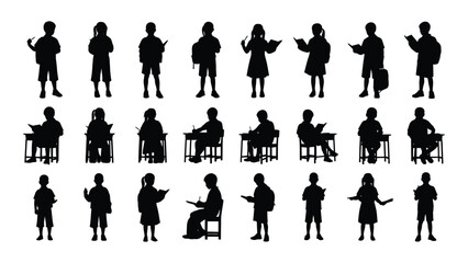 Black silhouettes of people playing musical instruments © SIMPLYXRIAD