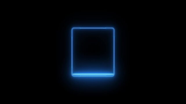 scanner icon animation isolated scanner neon shine icon animation.fingerprint biometric scanning animation.