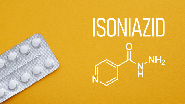 Isoniazid Antituberculosis Medication Concept with Pharmaceutical Treatment for Tuberculosis Infection Drug Therapy Antibiotic Healthcare Medicine Disease Prevention and Clinical Practice