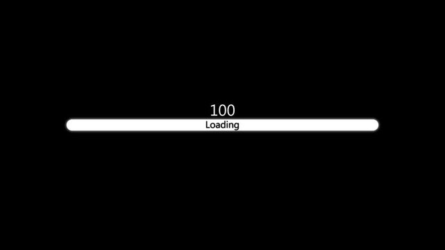 Sustainable loading or waiting bar icon concept loop animation. loading text. 4k. 