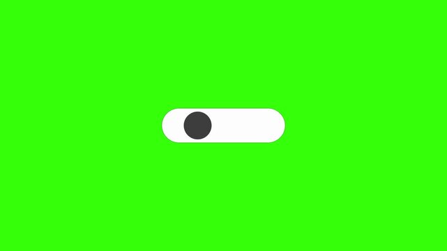 Abstract switch on off button icon. Toggle switch button animation concept. 4k .