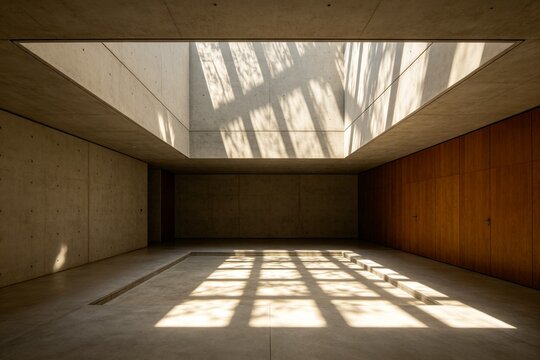 Architectural Atrium Light and Shadow Space