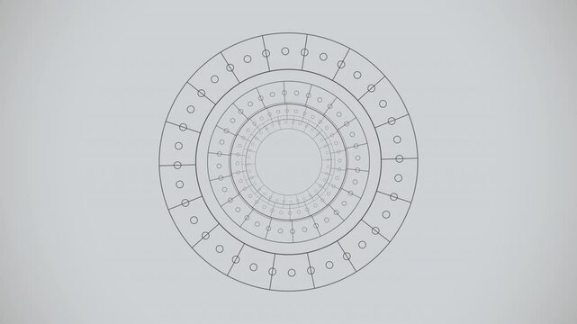 A mesmerizing seamless 4K loop of a glowing white ouroboros sacred-geometry pattern breathing in radial symmetry in rich volumetric light. Ideal for meditation background, trance. 4K UHD.